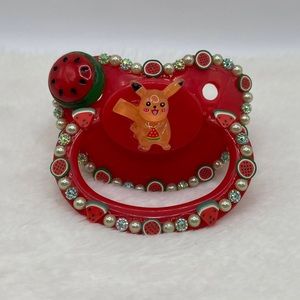 Watermelon pikachu adult pacifier